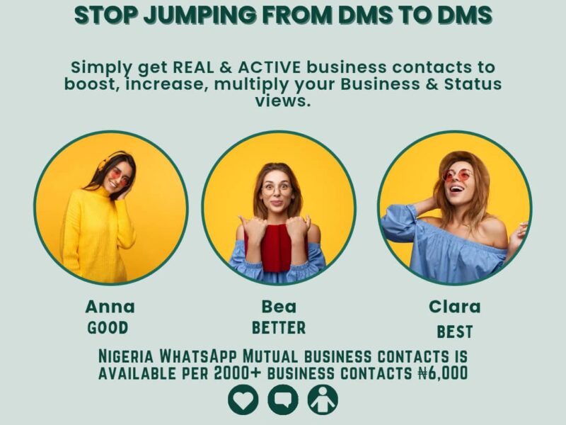 WhatsApp business contacts views