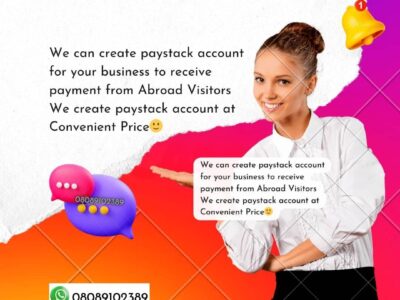 Create Paystack account