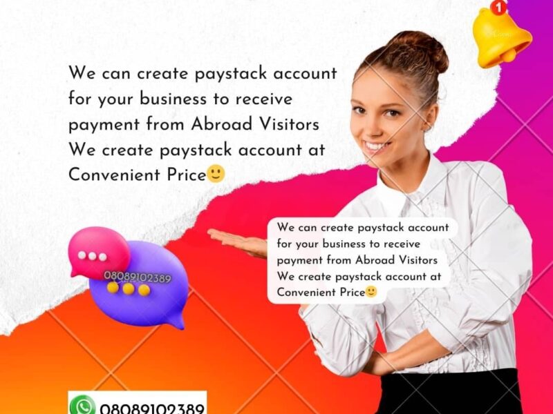 Create Paystack account