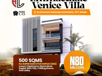 Emmaculate Venice Villa 500 SQMS Land Property