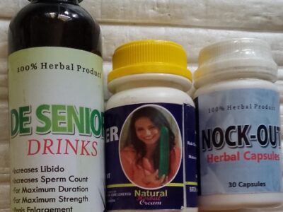 De Senior Men Drink+Nock Out Capsule+Topnotch Cucumber Cream for Penis Enlargement